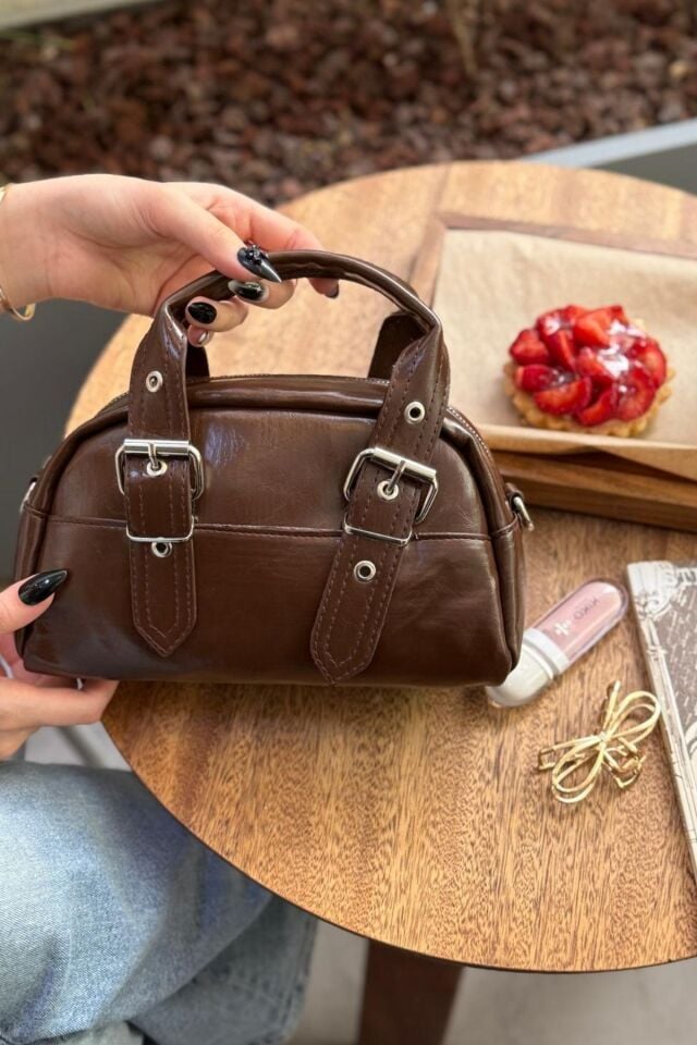 Bahwar  Helen Model Kadın Omuz Çantası Kahverengi