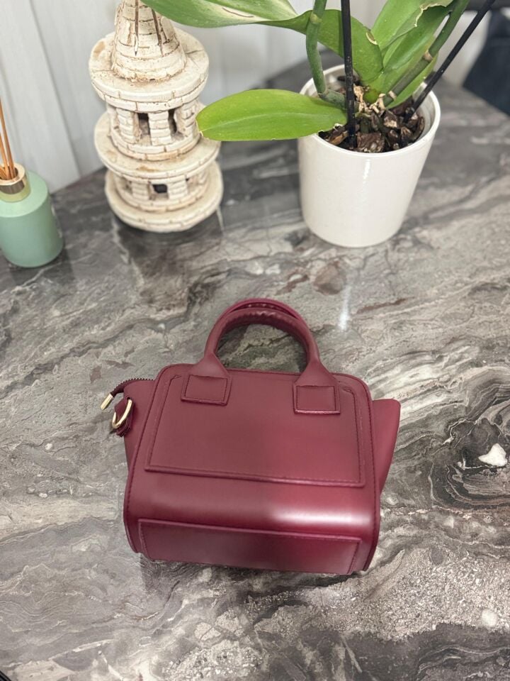 Bahwar Bordo Uzun Askılı Mini Kol Ve Omuz Çantası
