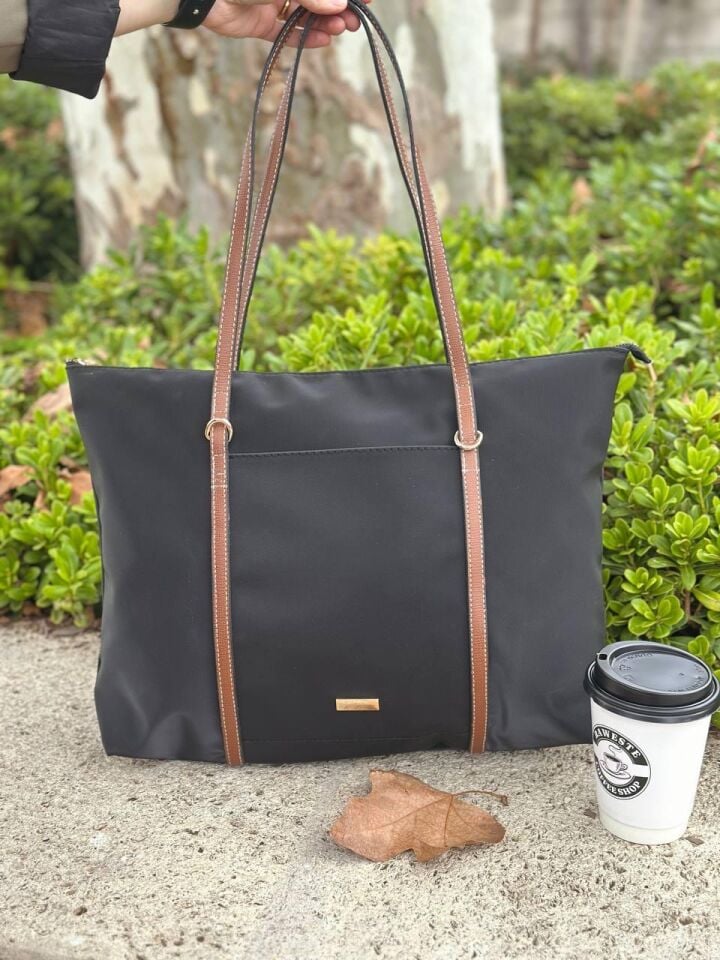 Bahwar Paraşüt Kumaş Büyük Boy Omuz ve Günlük Çantası