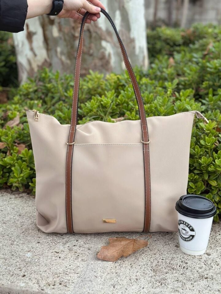 Bahwar Paraşüt Kumaş Büyük Boy Omuz ve Günlük Çantası