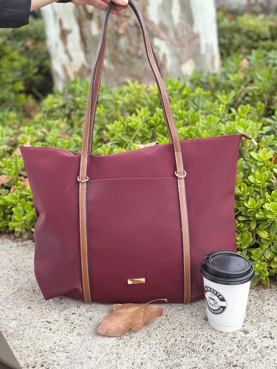 Bahwar Paraşüt Kumaş Büyük Boy Omuz ve Günlük Çantası